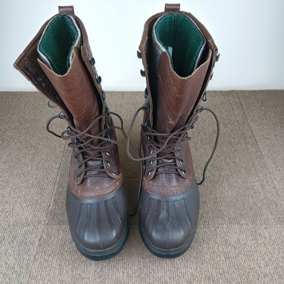VTG Sorel Pathfinder Kaufman Made in Canada Men\'s Boots 8 Brown Felt Lined main image 9